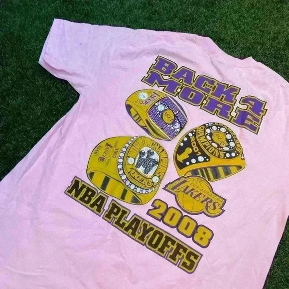 VTG ‘08 Los Angeles Lakers Playoffs Pink Tee - Picture 4 of 5